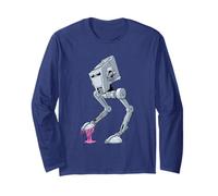 Star Wars AT-ST Stepping On Chewing Gum Funny Manga Larga