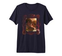 Star Wars Attack of The Clones Anakin & Padme Kiss & Embrace Camiseta Premium
