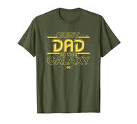 Star Wars Best Dad in The Galaxy Birthday Father’s Day Camiseta, Hombre, Verde Oliva, XL