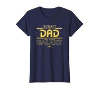 Star Wars Best Dad in The Galaxy Birthday Father’s Day Camiseta, Mujer, Azul Marino, XL