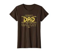 Star Wars Best Dad in The Galaxy Birthday Father’s Day Camiseta, Mujer, Marrón, XXL