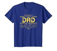 Star Wars Best Dad in The Galaxy Birthday Father’s Day Camiseta, Niños, Azul Real, 12 años