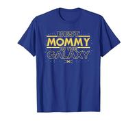 Star Wars Best Mommy in The Galaxy Birthday Mother’s Day Camiseta, Hombre, Azul Real, XXL