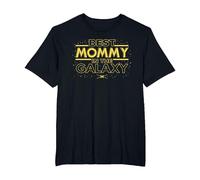 Star Wars Best Mommy in The Galaxy Birthday Mother’s Day Camiseta, Hombre Tallas Grandes, Negro, 5X Alto