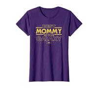 Star Wars Best Mommy in The Galaxy Birthday Mother’s Day Camiseta, Mujer, Morado, XL