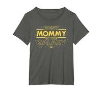 Star Wars Best Mommy in The Galaxy Birthday Mother’s Day Camiseta, Mujer Tallas Grandes, Asfalto, 4XL Grande