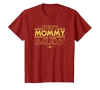 Star Wars Best Mommy in The Galaxy Birthday Mother’s Day Camiseta, Niños, Arándano, 3 años