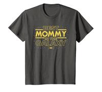 Star Wars Best Mommy in The Galaxy Birthday Mother’s Day Camiseta, Niños, Asfalto, 12 años