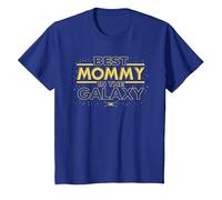 Star Wars Best Mommy in The Galaxy Birthday Mother’s Day Camiseta, Niños, Azul Real, 8 años