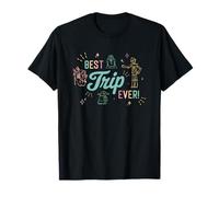 Star Wars Best Trip Ever Group Shot Cute Outline Chest Logo Camiseta