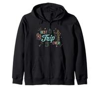 Star Wars Best Trip Ever Group Shot Cute Outline Chest Logo Sudadera con Capucha