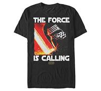 STAR WARS Big & Tall Awakens Force Calling Men's Tops Short Sleeve Tee Shirt, Black, 3X-Large