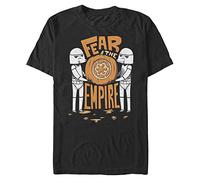 STAR WARS Big & Tall Fear The Empire Men's Tops Short Sleeve Tee Shirt, Black, 4X-Large
