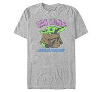 STAR WARS Big & Tall Mandalorian Child Men's Tops Short Sleeve Tee Shirt, Athletic Heather-Colored, 3X-Large Big Tall
