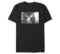 STAR WARS Big & Tall Mandalorian Goodbyes Men's Tops Short Sleeve Tee Shirt, Black, 4X-Large