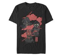 STAR WARS Big & Tall Multiple Franchise Traditional Dark Side Men's Tops Short Sleeve Tee Shirt, Black, X-Large