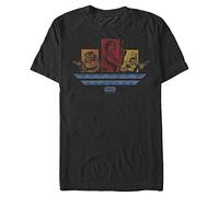 STAR WARS Big & Tall Rogue One Jyn with Aliens Men's Tops Short Sleeve Tee Shirt, Black, 4X-Large