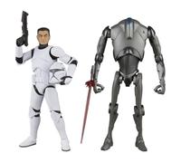 Star Wars Black Series Attack of The Clone Soldier Phase I y Combat Superdroid Figura de acción