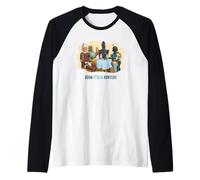 Star Wars Boun-Tea Hunters Drinking Boba Tea with Boba Fett Camiseta Manga Raglan