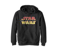 Star Wars Boys' Hooded Pullover Fleece, Black, Large