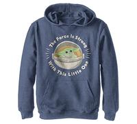 STAR WARS Boy's Little One Hoodie, Navy Heather, Medium