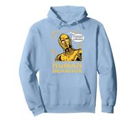 Star Wars C-3PO I Just Don’t Understand Human Behavior Quote Sudadera con Capucha, Unisex para Adultos, Azul Polvoriento, M