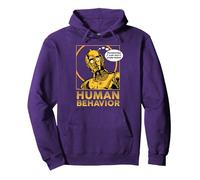 Star Wars C-3PO I Just Don’t Understand Human Behavior Quote Sudadera con Capucha, Unisex para Adultos, Morado, S