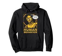 Star Wars C-3PO I Just Don’t Understand Human Behavior Quote Sudadera con Capucha, Unisex para Adultos, Negro, L