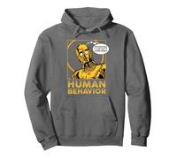 Star Wars C-3PO I Just Don’t Understand Human Behavior Quote Sudadera con Capucha, Unisex para Adultos, Asfalto, M