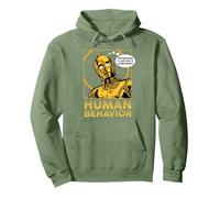 Star Wars C-3PO I Just Don’t Understand Human Behavior Quote Sudadera con Capucha, Unisex para Adultos, Verde Salvia, M