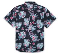 STAR WARS Camisa abotonada para hombre, Peacoat "Cordones tirados", Large