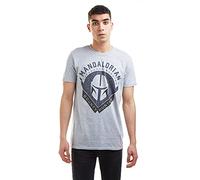Star Wars Camiseta Mandalorian - Bounty Hunter para Hombre, Bounty Hunter Grey Marl, Reino Unido