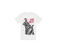 Star Wars Camiseta Merry Christmas Droids para Hombre (TV3362)