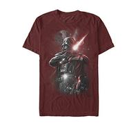 Star Wars Camiseta para Hombre Joven Dark Lord Darth Vader, Cardenal, Medium