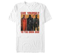 STAR WARS Camiseta para hombre Return of the Jedi Return of the Jedi Give Yourself to the Dark Side, Blanco, 2X