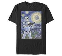 Star Wars Starry Night Stormtrooper Camiseta, Negro, XXXL para Hombre