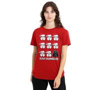 Star Wars Camiseta para Mujer Star Wars Imperio Bah Humbug, Color Rojo, Rosso, M