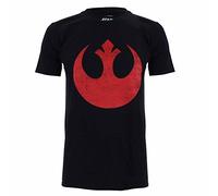 Star Wars Camiseta Rebel Alliance para Hombre, Negra, Talla XXL del Reino Unido