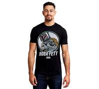 Star Wars Retro Boba Camiseta, Negro (Black Blk), Large para Hombre