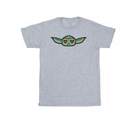 Star Wars - Camiseta The Mandalorian de Grogu Ojos de Corazón para Hombre