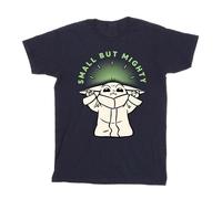 Star Wars - Camiseta The Mandalorian Small But Mighty de Grogu de Algodón Niña