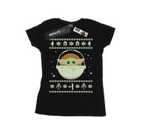 Star Wars - Camiseta The Mandalorian The Child Navidad de Algodón para Mujer