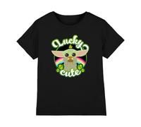 Star Wars - Camiseta Unisex para niños del Día de San Patricio Grogu, Color Negro, 3-4 años, Negro, 3-4 años