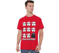 Star Wars Camiseta Unisex Star Wars Imperio Bah Humbug, Color Rojo, Rosso, 3XL
