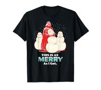 Star Wars Christmas Darth Vader This is as Merry as I Get Camiseta