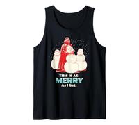 Star Wars Christmas Darth Vader This is as Merry as I Get Camiseta sin Mangas