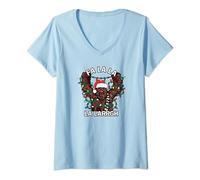Star Wars Christmas Lights Chewbacca Life Day V-Neck T-Shirt