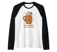 Star Wars Christmas Meet Me Under The Mistletoe Chewie Mug Camiseta Manga Raglan