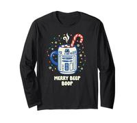 Star Wars Christmas Merry Beep Boop R2-D2 Cocoa Mug Manga Larga