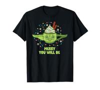 Star Wars Christmas Merry You Will Be Yoda Cocoa Mug Camiseta